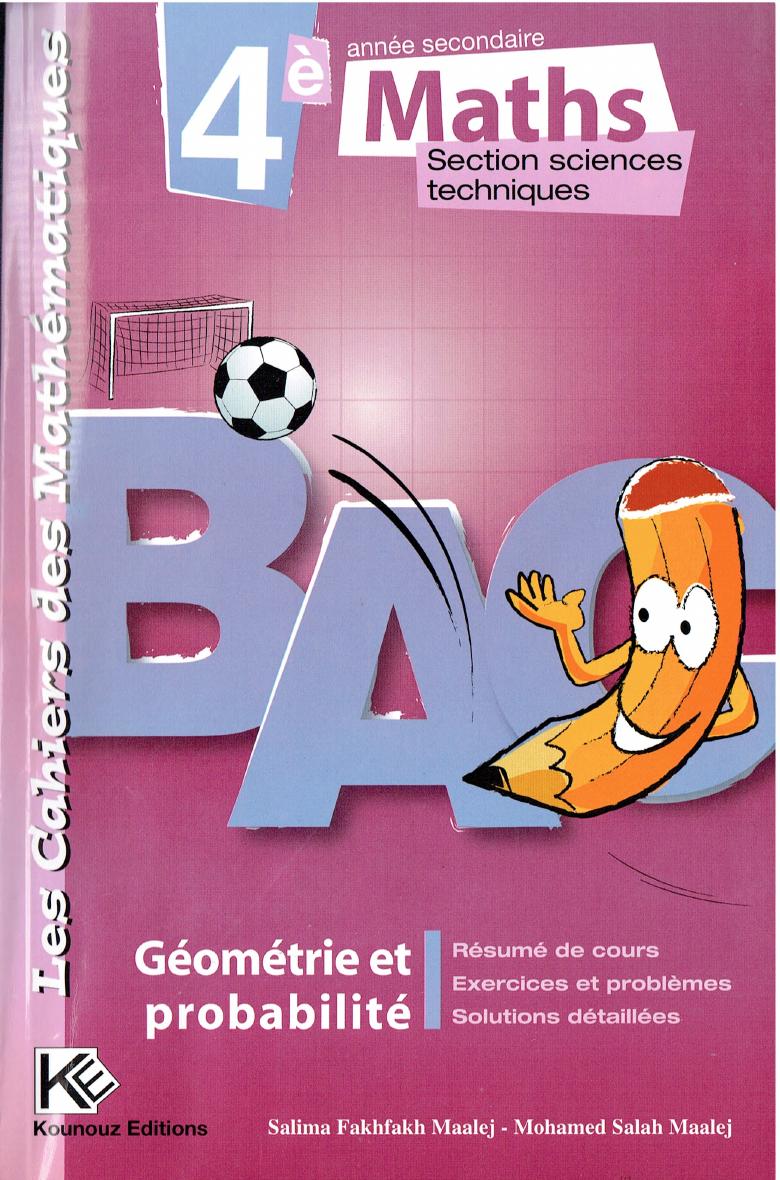 Cahiers 2 maths Geometrie Bac teknik
