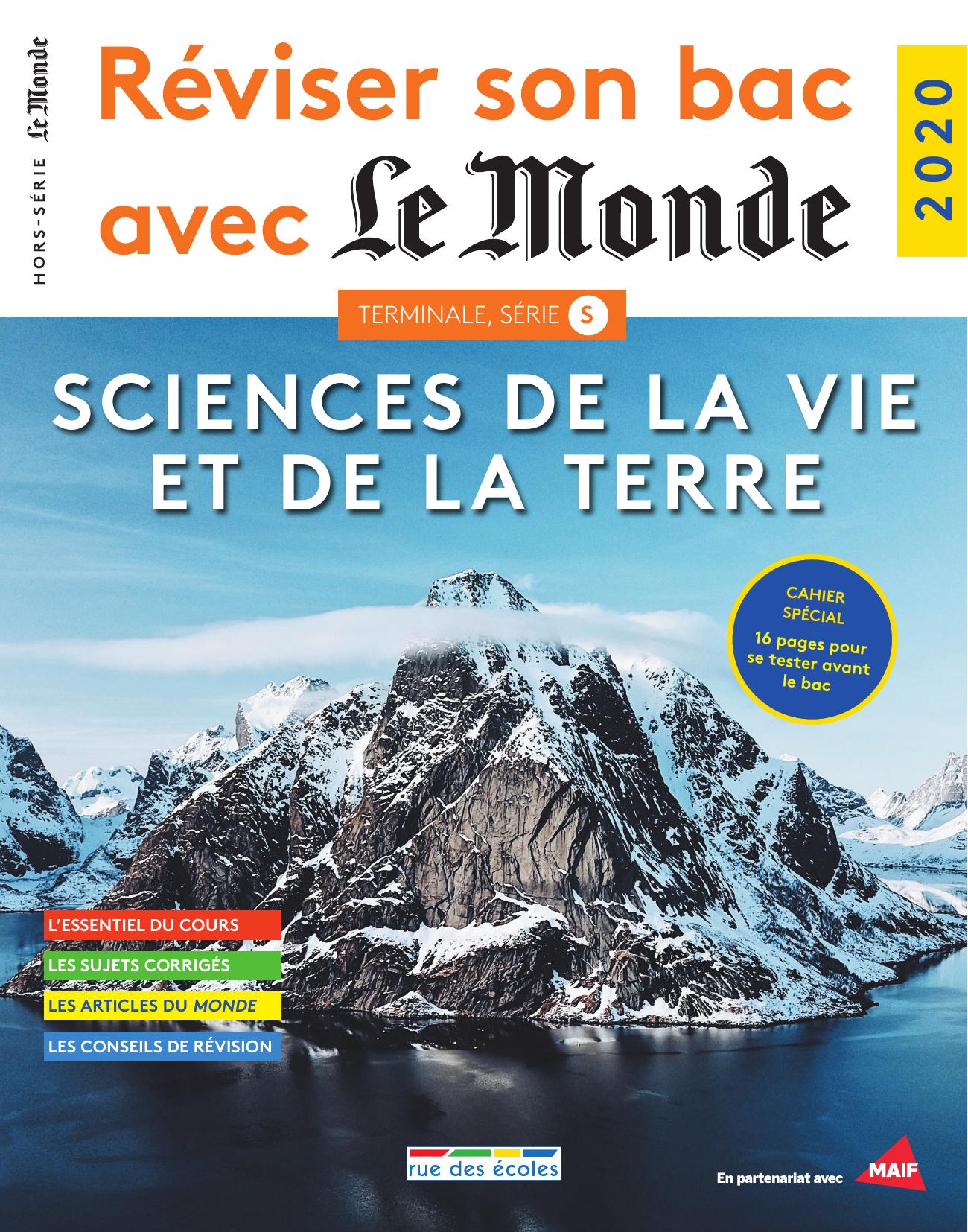 Reviser son bac avec Le Monde SCIENCES DE LA VIE 2