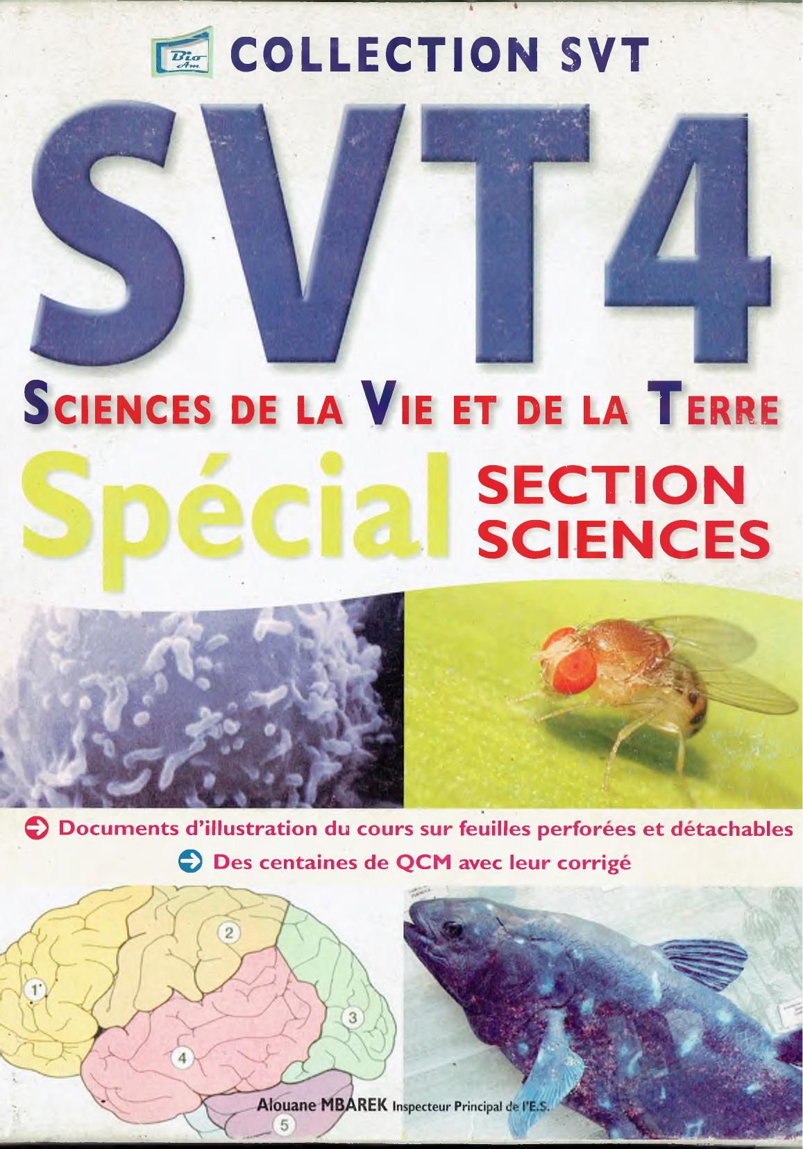 SVT 4 special sections Sciences bac