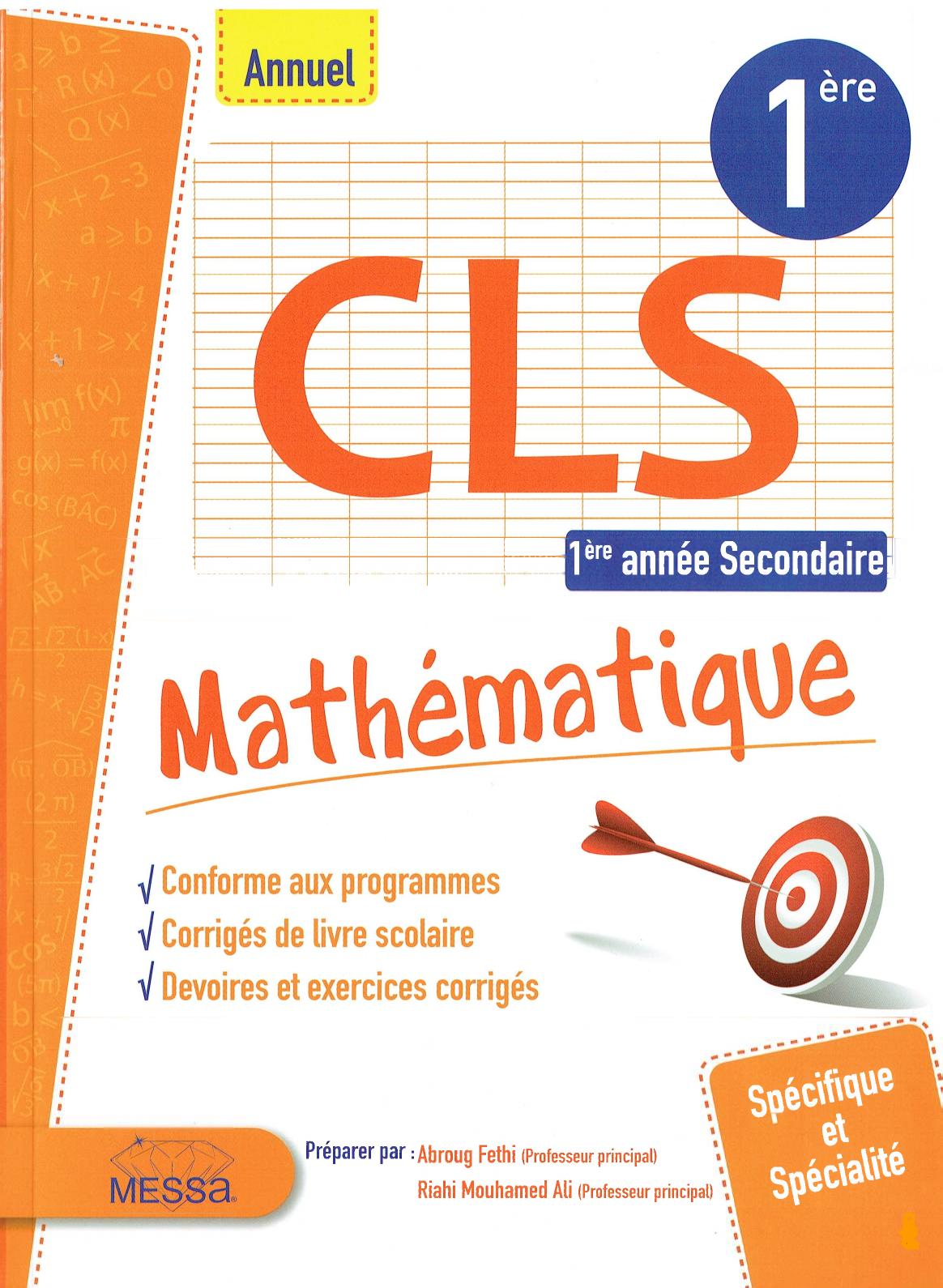Corrige Livre Scolaire Mathematiques 1ere secondai