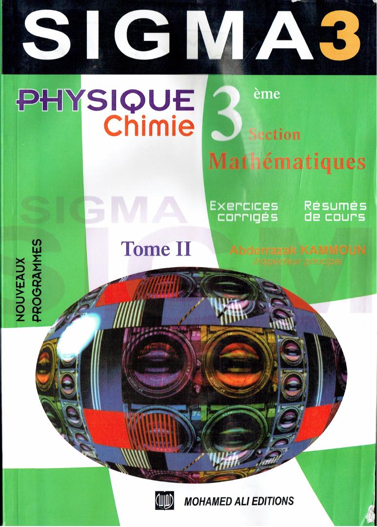 Sigma 3 physique chimie 3 eme Mathematiques T2 ocr